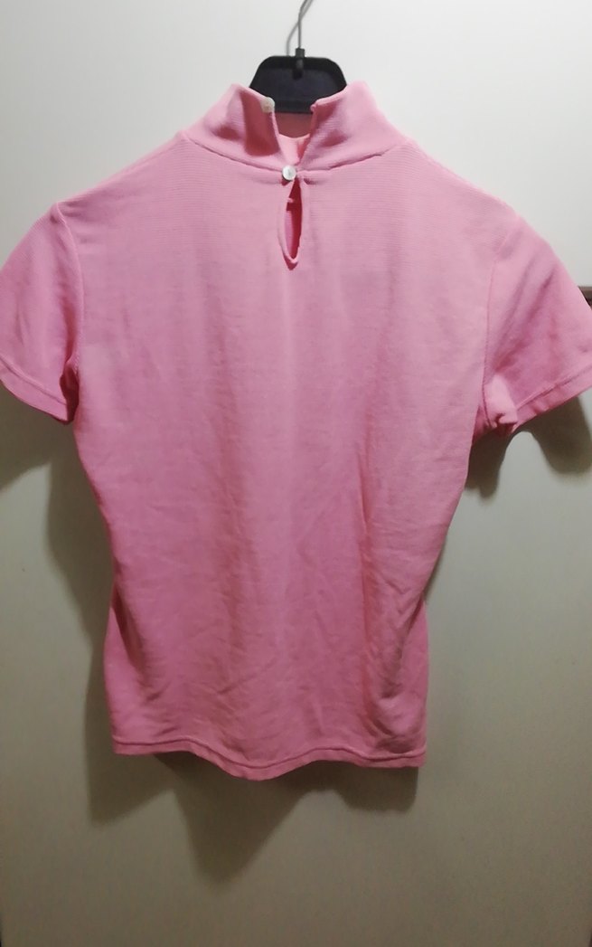 Pembe Kısa Kollu Polo Tişört - Görsel 2