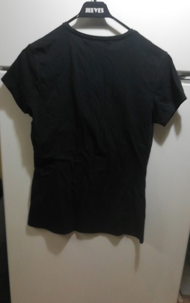 Siyah Payetli Kısa Kollu Tişört - Görsel 4