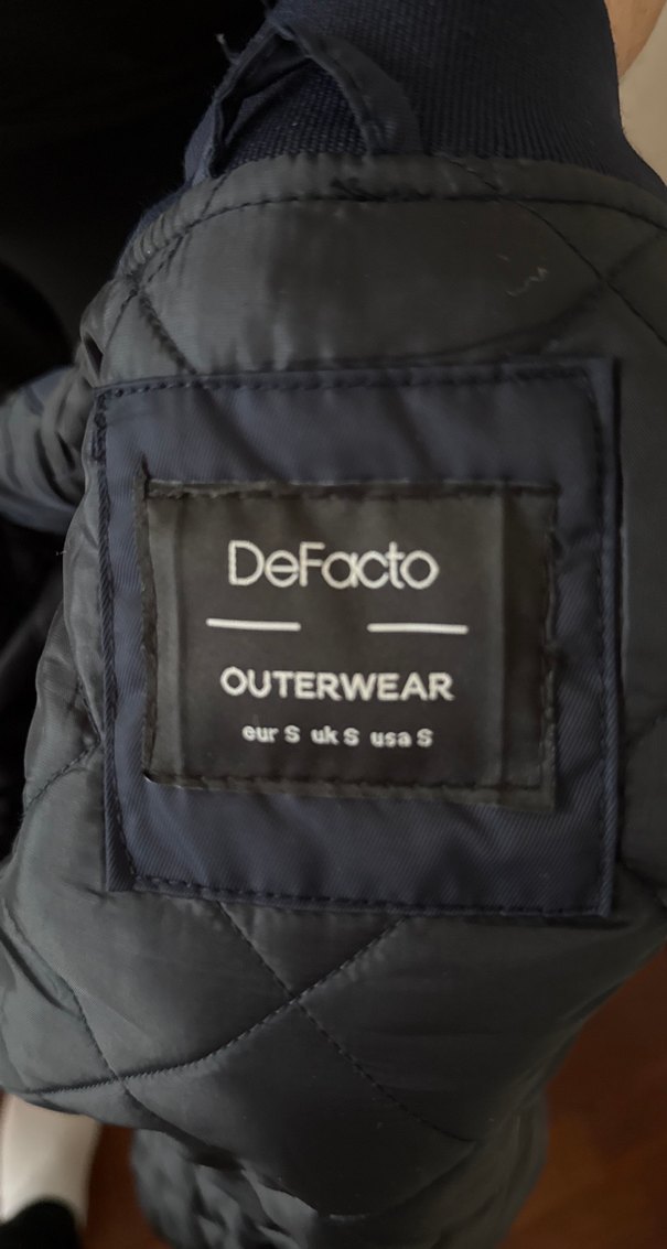 Lacivert defacto kolej ceketi sıfır gibi ürün small beden - Görsel 4