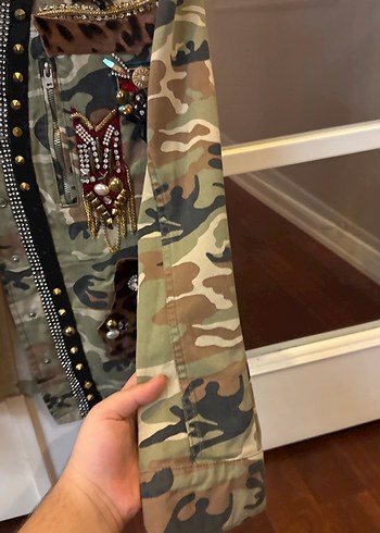 Düğmeli Kamufulaj ceket ürün orijinaldir - Görsel 4