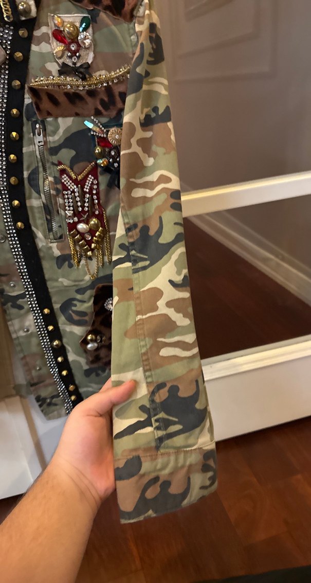 Düğmeli Kamufulaj ceket ürün orijinaldir - Görsel 4