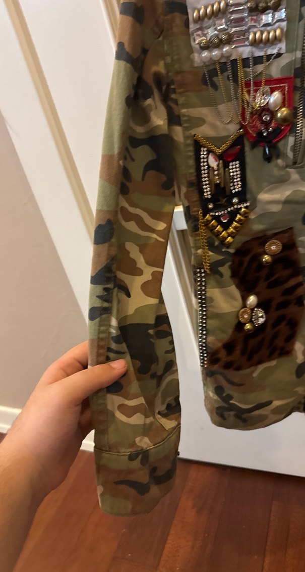 Düğmeli Kamufulaj ceket ürün orijinaldir - Görsel 3