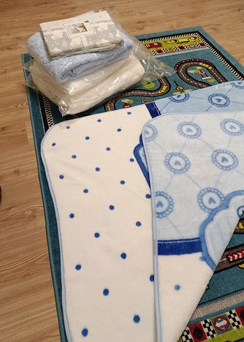 Mavi Desenli Bebek Battaniyesi - Görsel 6