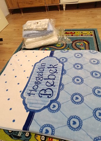 Mavi Desenli Bebek Battaniyesi - Görsel 4