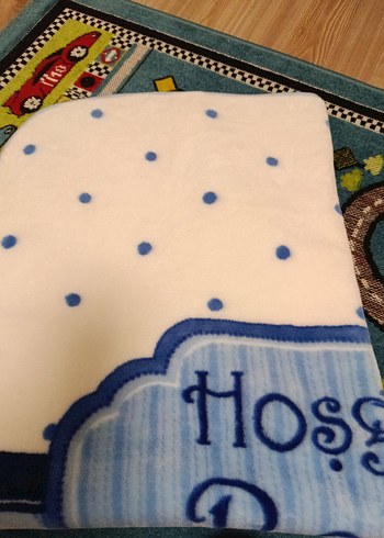 Mavi Desenli Bebek Battaniyesi - Görsel 3