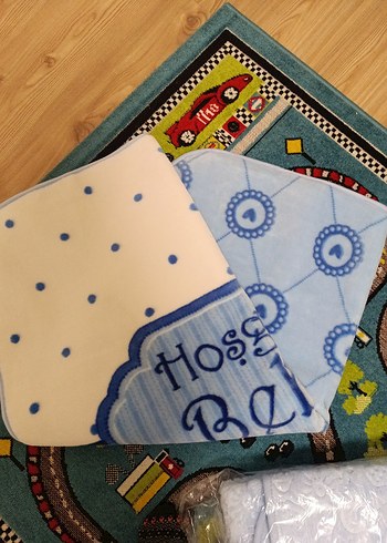 Mavi Desenli Bebek Battaniyesi - Görsel 2