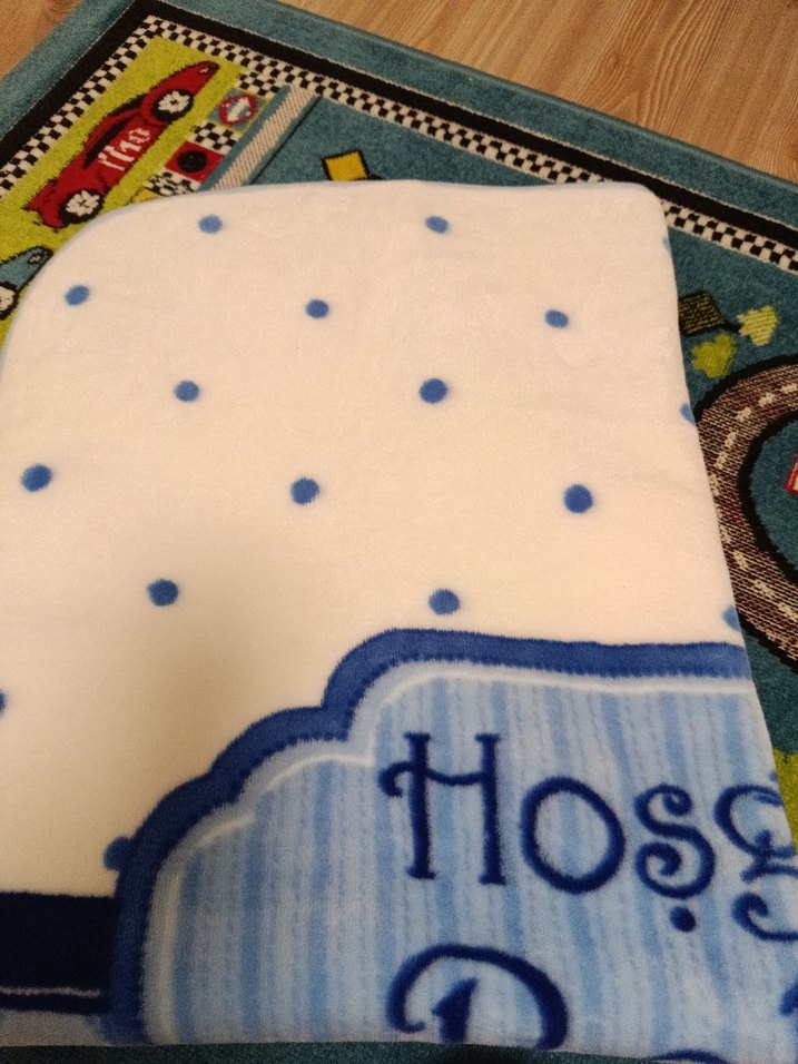 Mavi Desenli Bebek Battaniyesi - Görsel 3