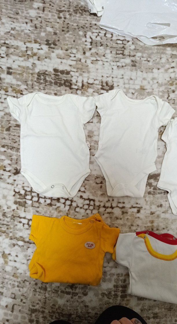 Bebek Erkek Kısa Kollu Pamuklu Body - Görsel 2