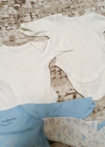 Bebek Erkek Uzun Kollu Pamuklu Body - Görsel 4