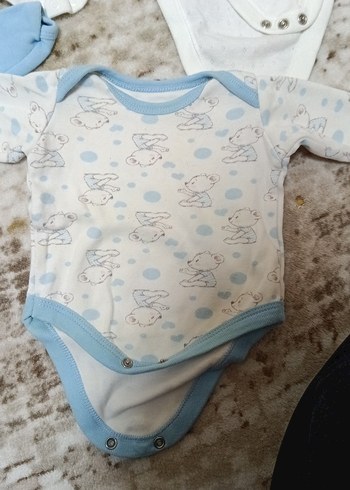 Bebek Erkek Uzun Kollu Pamuklu Body - Görsel 2