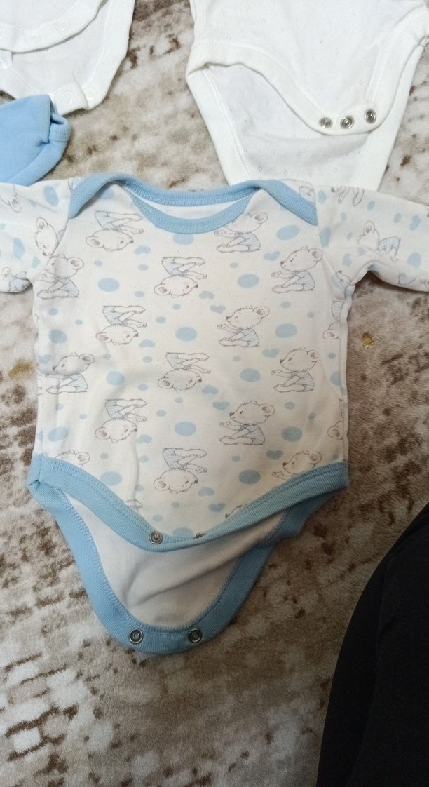 Bebek Erkek Uzun Kollu Pamuklu Body - Görsel 2