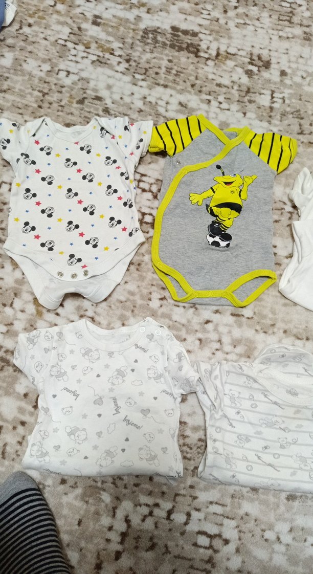 Gri Kısa Kollu Erkek Bebek Body çıtçıtlı body zıbın - Görsel 2