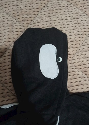 Fermuarlı Gri Sokak Stili köpek balıgı kostümü - Görsel 3