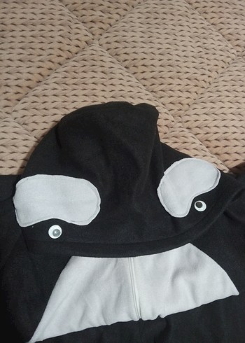 Fermuarlı Gri Sokak Stili köpek balıgı kostümü - Görsel 2