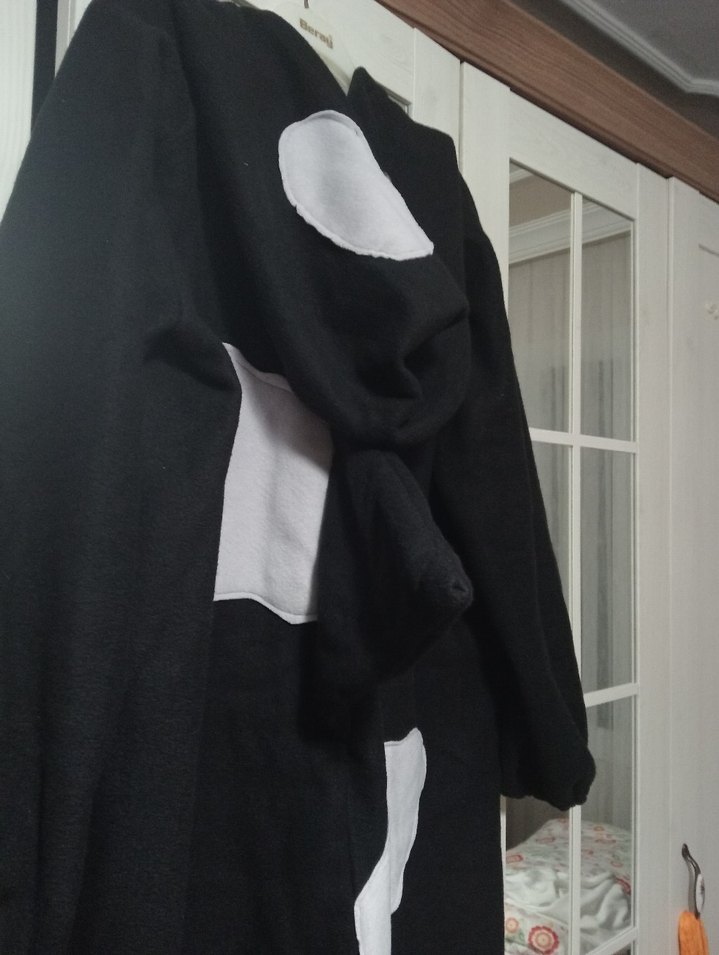 Fermuarlı Gri Sokak Stili köpek balıgı kostümü - Görsel 5