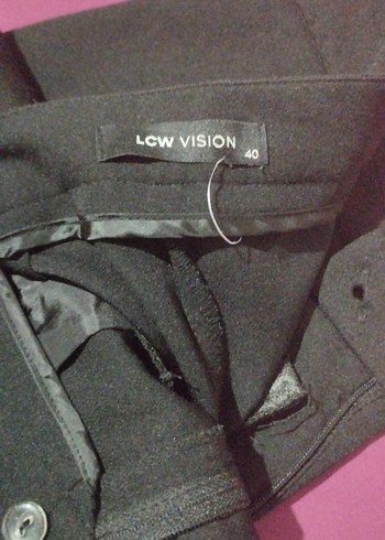 Kadın Siyah Spor Kumaş Pantolon Velcro - Görsel 2