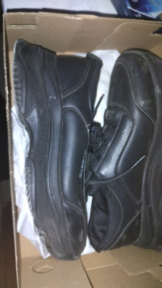 Siyah Biker Tarzı Erkek Ayakkabı Bağcığı - Görsel 2