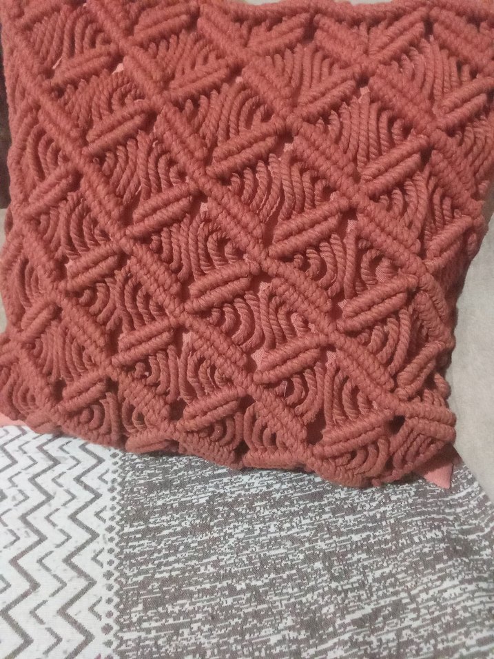 makrome kırlent Kılıfı - Görsel 2