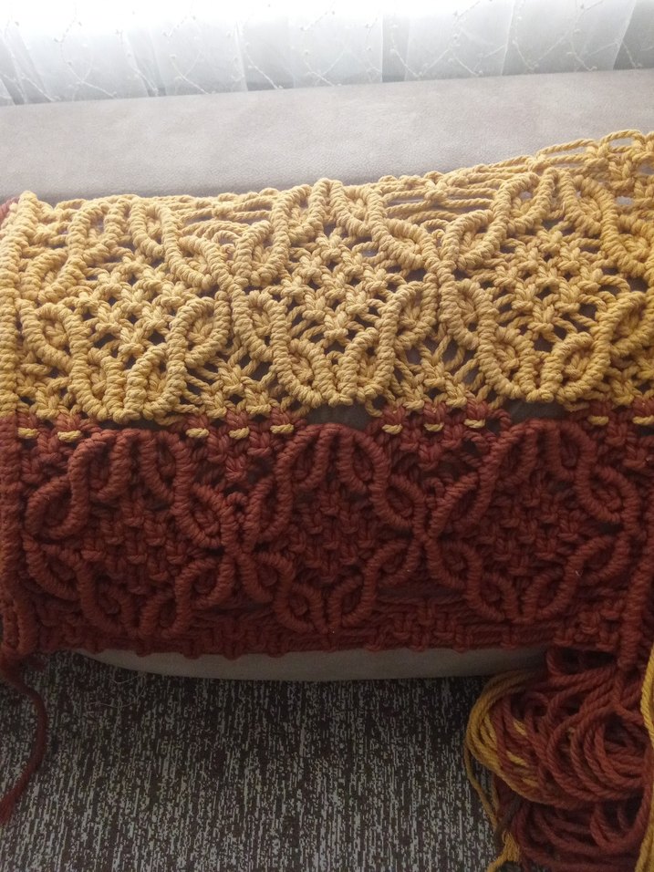 makrome kırlent Kılıfı - Görsel 3