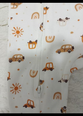 Baskılı Bebek Erkek Kapüşonlu Uzun Kollu Body - Görsel 4