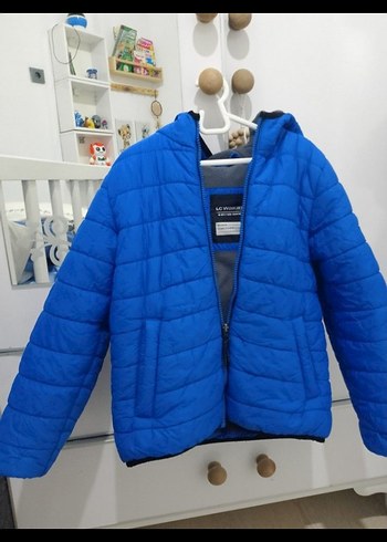 Mavi Fermuarlı Erkek Çocuk Mont - Görsel 2