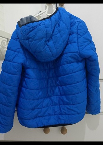 Mavi Fermuarlı Erkek Çocuk Mont - Görsel 4