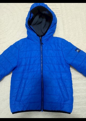 Mavi Fermuarlı Erkek Çocuk Mont - Görsel 3