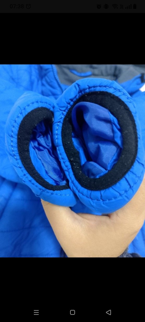 Mavi Fermuarlı Erkek Çocuk Mont - Görsel 5