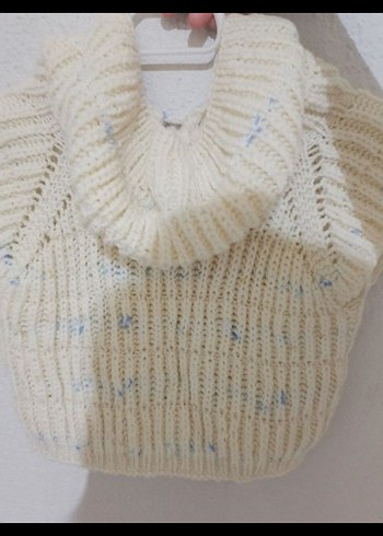 Çocuk Örgü Bohem Kolsuz Hırka - Görsel 2