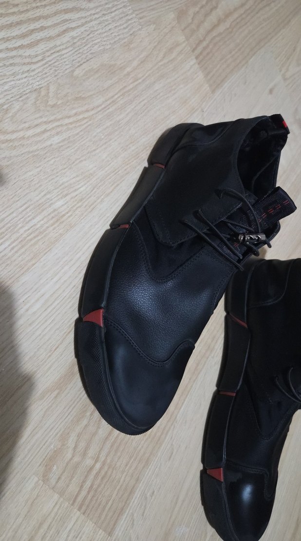 Siyah Erkek Günlük Bağcıklı Spor Ayakkabı - Görsel 2