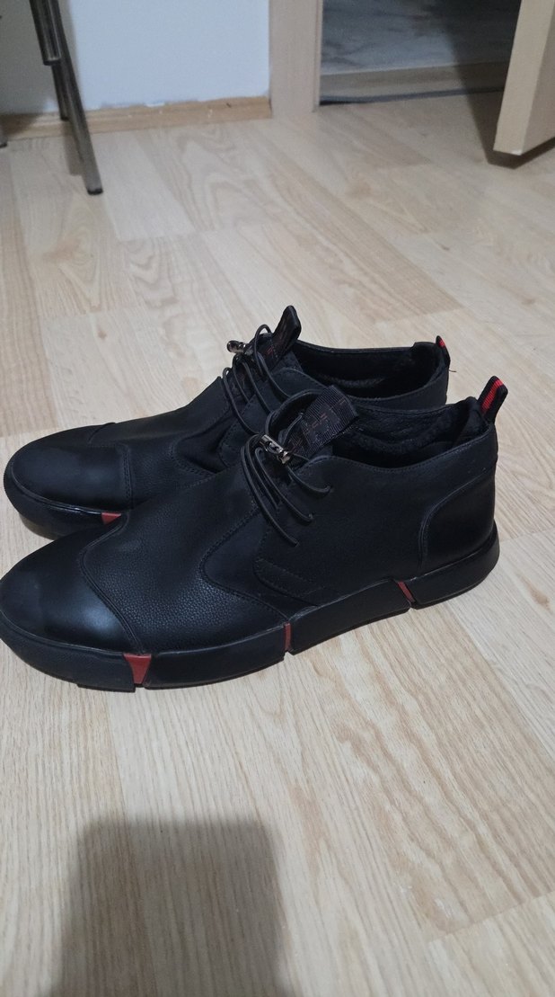 Siyah Erkek Günlük Bağcıklı Spor Ayakkabı - Görsel 3