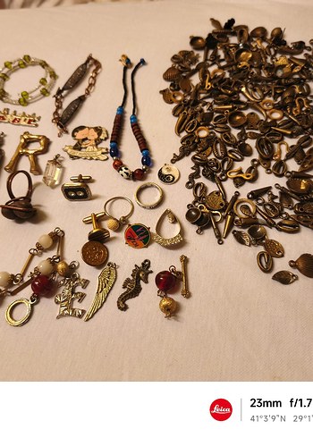 Karışık Lot Geneli Kolye Uçları Bileklikte Yapılabilir - Görsel 2