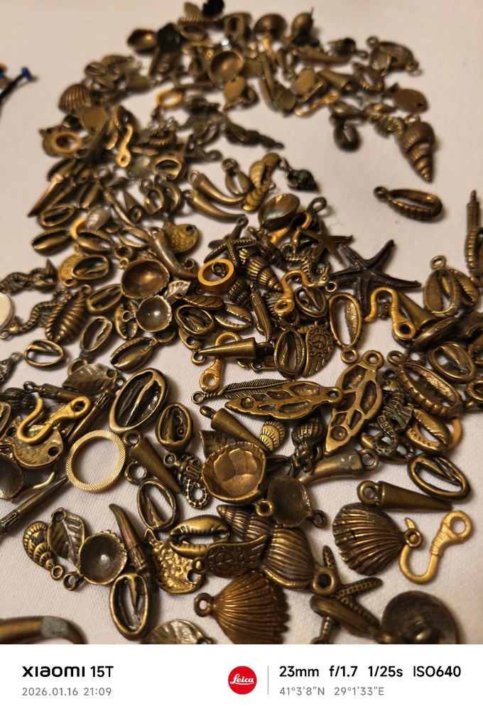 Karışık Lot Geneli Kolye Uçları Bileklikte Yapılabilir - Görsel 3