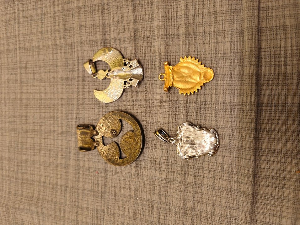 4 Adet Kaliteli Kolye Ucu - Görsel 2