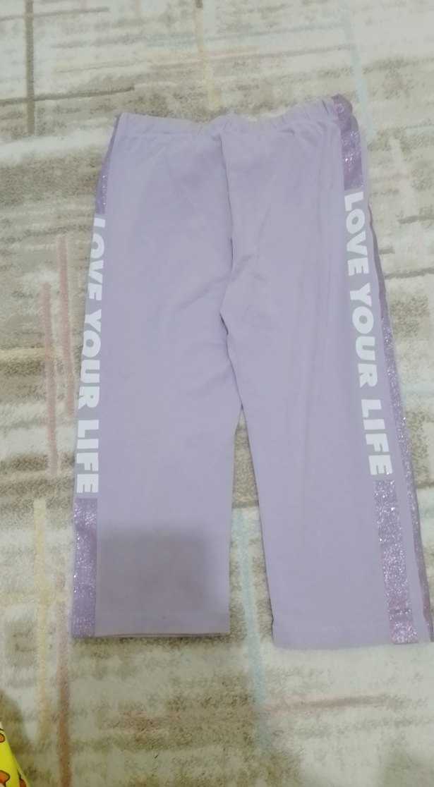 Kız Çocuk Lila Esnek Tayt - Görsel 2