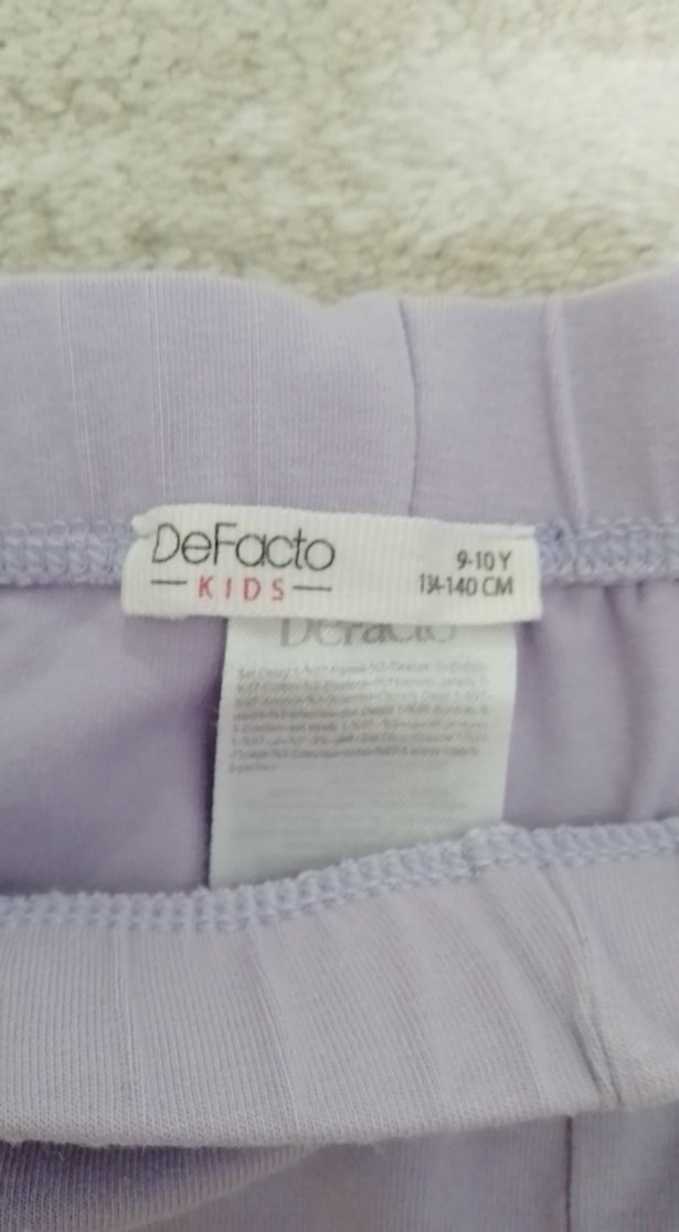 Kız Çocuk Lila Esnek Tayt - Görsel 3