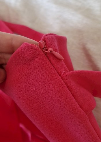 Pembe Volanlı Mini Etek - Görsel 3