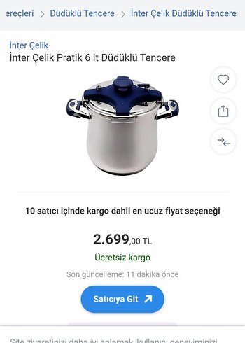 Inter Marka Kilitli Kapaklı Gri Düdüklü Tencere - Görsel 8