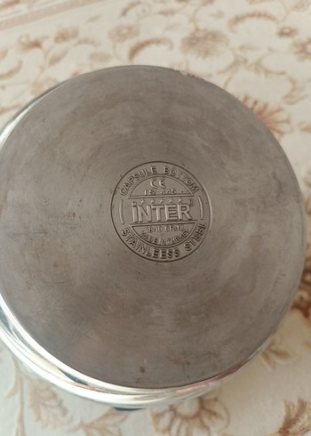 Inter Marka Kilitli Kapaklı Gri Düdüklü Tencere - Görsel 6