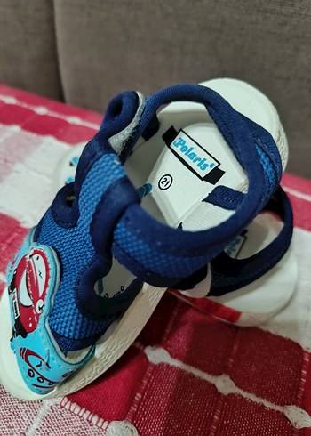 Mavi Erkek Çocuk Baskılı Tokalı Terlik - Görsel 2