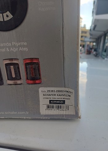 Kırmızı Schäfer Kahve Makinesi - Görsel 4