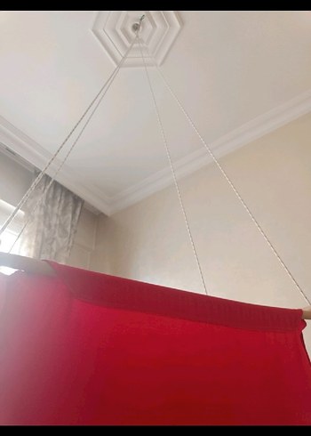 Kırmızı Bebek Hamak Beşik Salıncak - Görsel 3