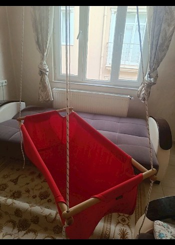 Kırmızı Bebek Hamak Beşik Salıncak - Görsel 5