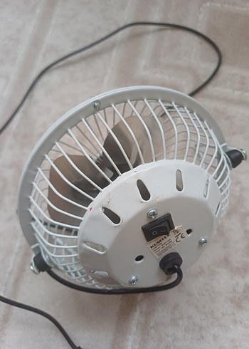 USB ile Çalışan Gri Masaüstü Vantilatör - Görsel 6