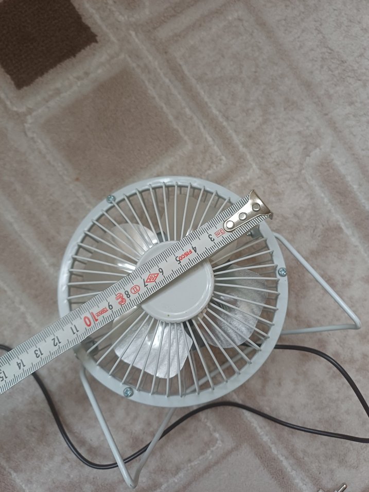 USB ile Çalışan Gri Masaüstü Vantilatör - Görsel 3