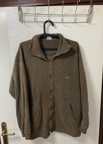 Nike Kahverengi Polar Fermuarli Ceket