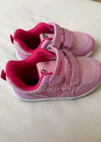 Kız Çocuk Pembe Cırt Cırtlı Spor Ayakkabı - Görsel 2