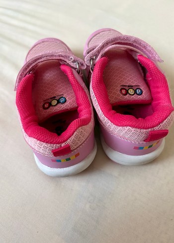 Kız Çocuk Pembe Cırt Cırtlı Spor Ayakkabı - Görsel 3