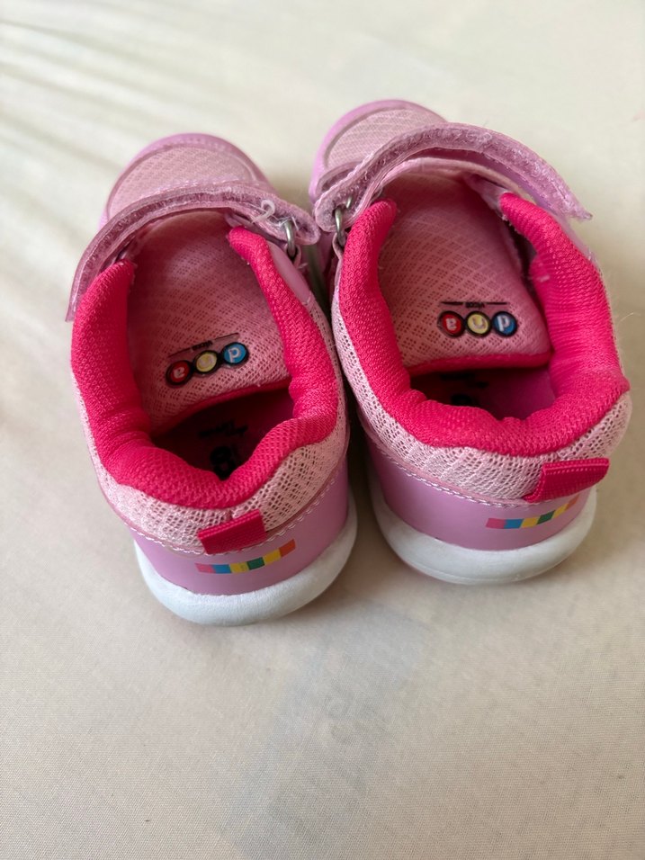 Kız Çocuk Pembe Cırt Cırtlı Spor Ayakkabı - Görsel 3