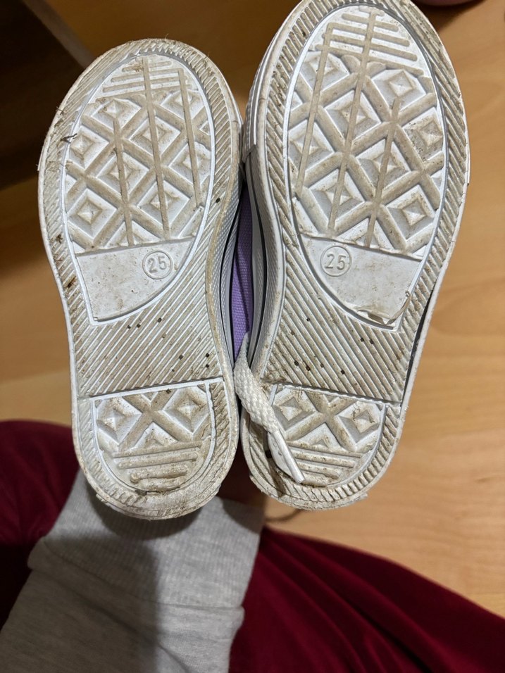 Mor Kız Çocuk Sneakers Velcro Bağcıklı - Görsel 4